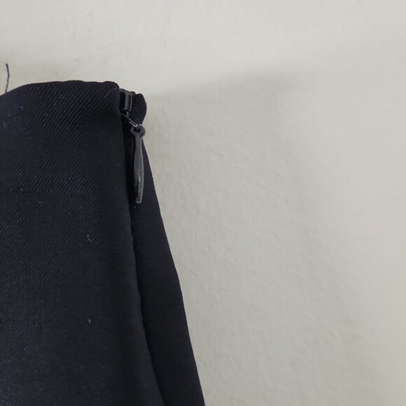 LAFAYETTE 148 | Virgin Wool Pants Stretchable Navy Side Zipper Sz 12 - Picture 4 of 5